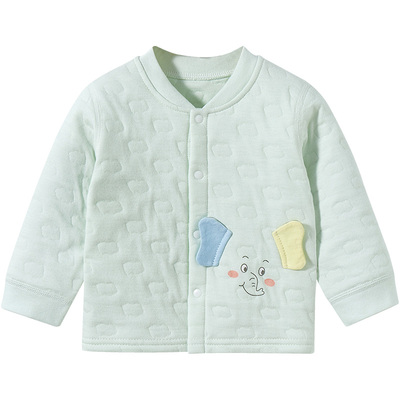 宝宝三层夹棉保暖上衣