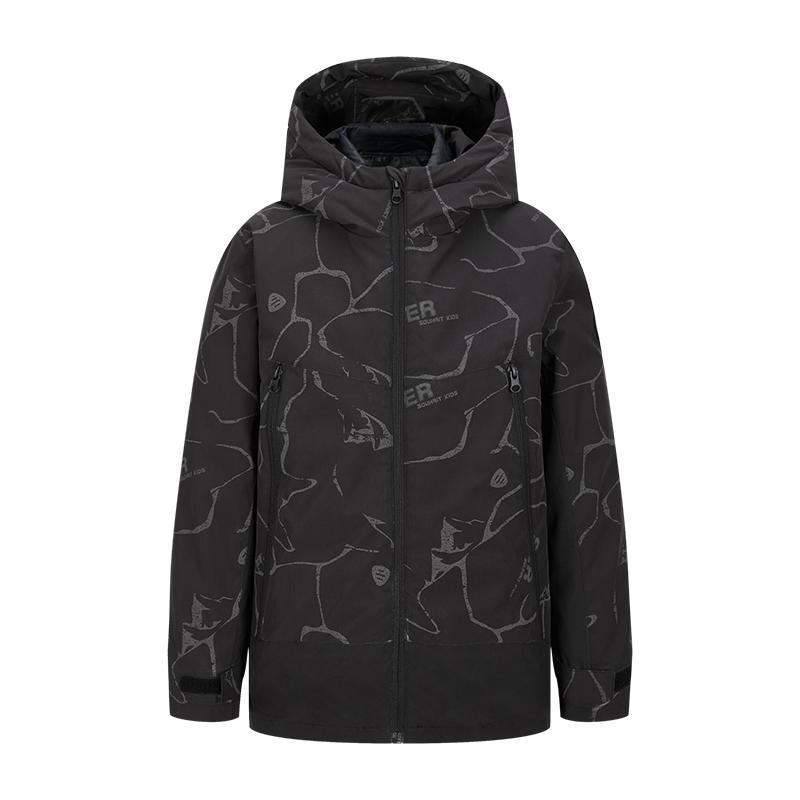 雪中飞童装羽绒服一衣三穿两件套