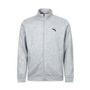 安踏男款外套加绒加厚2025冬季新款立领拉链开衫男士休闲夹克上衣