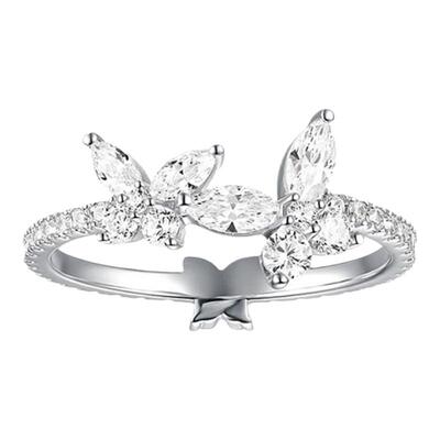 自营APMMonaco蝴蝶戒指女生925银气质设计感钻戒礼物首饰宝石纯银
