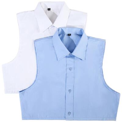 假领子衬衫白色工装男女制服假领