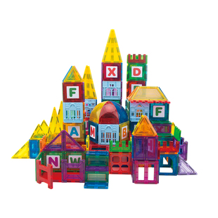 思创彩窗磁力片兼容Giormag& playmags 益智百变磁力积木拼装玩具