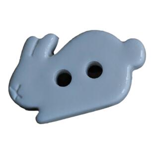 最宽处15mm一颗价英国Textile Garden光亮白色兔子造型纽扣