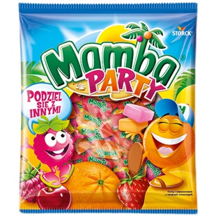 Mamba德国进口水果糖水果派对多味成人儿童无添加耐嚼零食140g