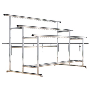 不锈钢管304202晾衣架落地户外大型晒衣架室外防风防锈晒被子