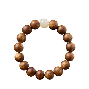 庆祥泰奇楠沉香手串男真品官方旗舰店文玩佛珠老料高端和田玉手链