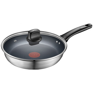 【升级】苏泊尔火红点平底锅不粘锅家用304不锈钢不沾煎锅不挑灶