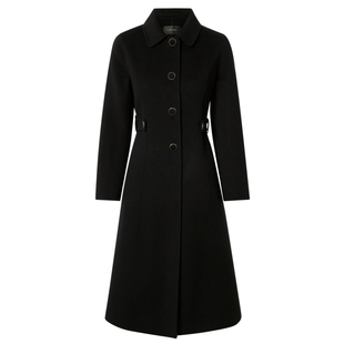 La Koradior拉珂蒂修身通勤优雅时尚冬新款羊毛羊绒过膝毛呢大衣