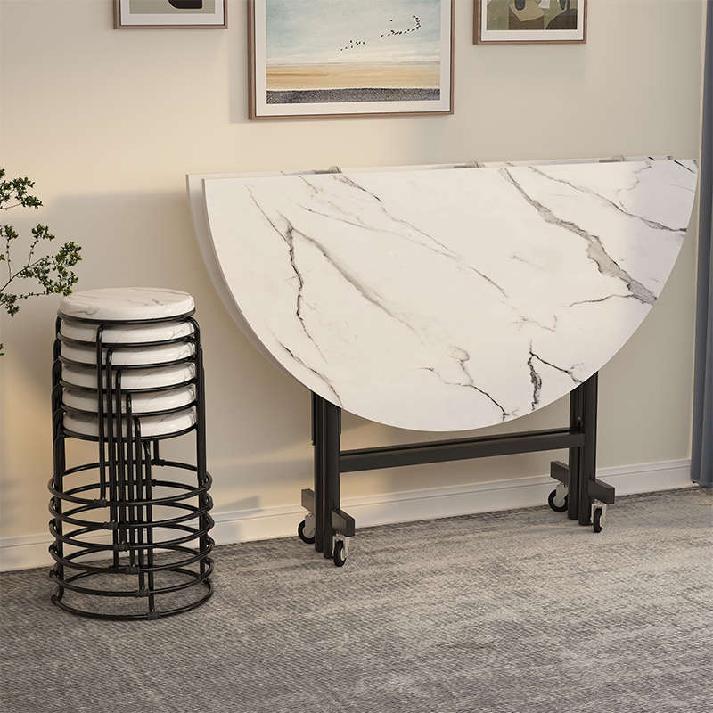 大圆桌简易家用桌子折叠餐桌12人圆形桌面酒店饭台带转盘吃饭圆桌