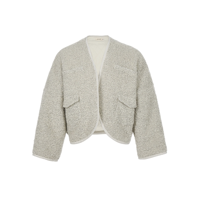 通勤双面雾感羊毛呢短外套