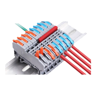 CMK420接线端子排一进一出UK2.5b快速对接并线导轨式分线器免工具