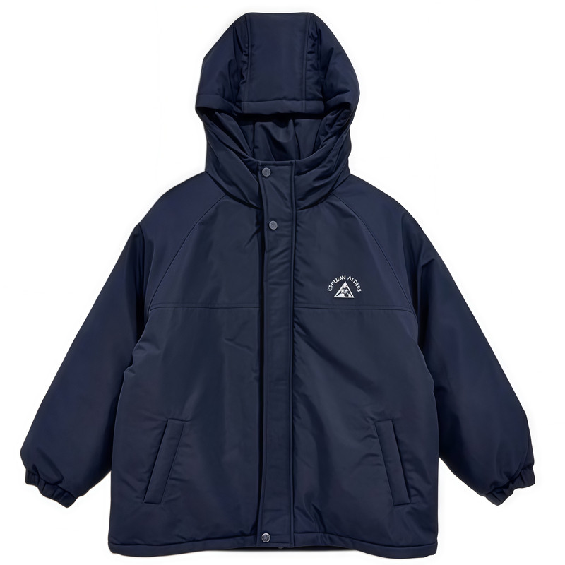 男童冬季连帽加绒夹棉冲锋衣棉服