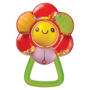 澳贝花儿手摇铃宝宝玩具0-1岁新生婴幼儿摇铃玩具可爱造型清脆响