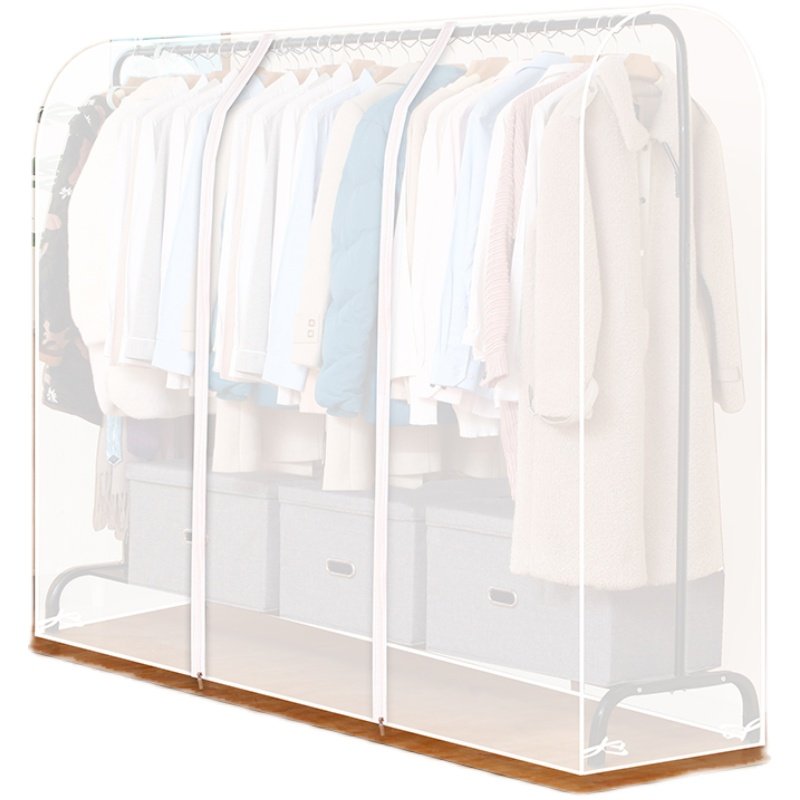 衣帽架衣服罩家用挂式晾衣架防尘罩塑料透明衣服罩衣物大衣收纳套