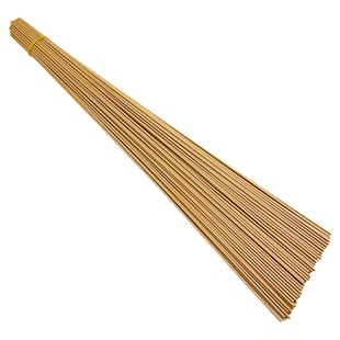 2号花杆手工diy假花枝塑料花麻色米色杆子仿真花枝包胶铁丝加粗硬