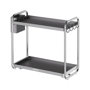 ecoco厨房调料品置物架多功能家用台面油盐酱醋调味料罐收纳架子