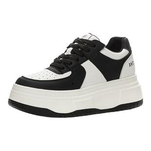 真皮厚底内增高小白鞋女2026新款夏季透气松糕高级感女鞋板鞋百搭