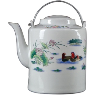 景德镇陶瓷器提梁壶大容量传统茶壶耐高温防爆老式复古凉水壶包邮