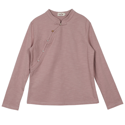 棉女通勤文艺中国风长袖