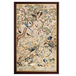 花鸟图中式中古法式风复古装饰画