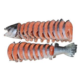 三文鱼整条5kg排扒大西洋鲑鱼中段智利整条切片新鲜冷冻顺丰包邮