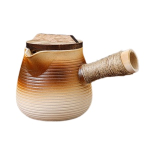 明火干烧烤奶罐大壶侧把煮茶旅行围炉专用套装陶壶大容量家用带盖