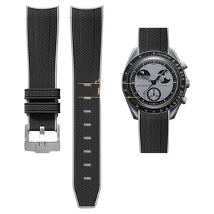 适用omega swatch表带1965斯沃琪欧米茄联名史努比地相水星手表带