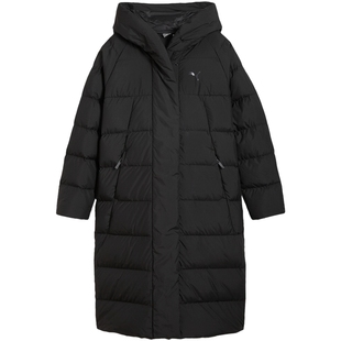 运动休闲长款羽绒服女轻盈保暖连帽外套 684236彪马puma官方奥莱