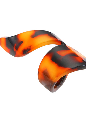 复古时尚玳瑁纹理缠绕宽版戒指