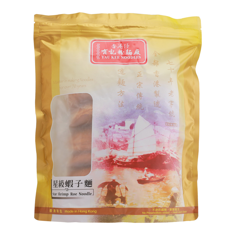 【香港仔有记】港式正宗非油炸星级虾子面速食早餐碱水面 600g