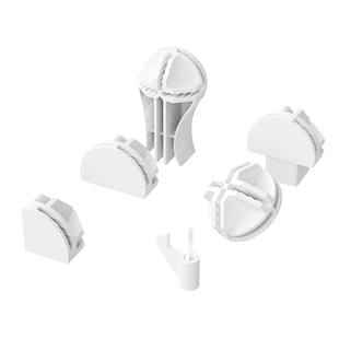 收纳柜配件魔片接头铁网隔板衣柜鞋柜书柜DIY夹缝柜单片卡扣接头