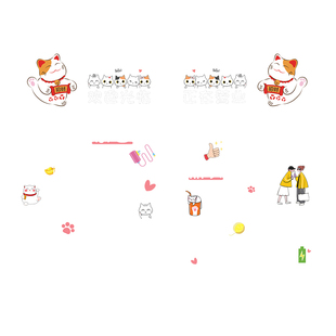 营业时间玻璃门贴纸欢迎光临店铺奶茶门店告示牌玻璃贴字广告