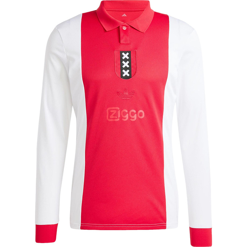 Adidas/阿迪达斯正品2025新款男士经典拼接足球运动长袖T恤JF6340