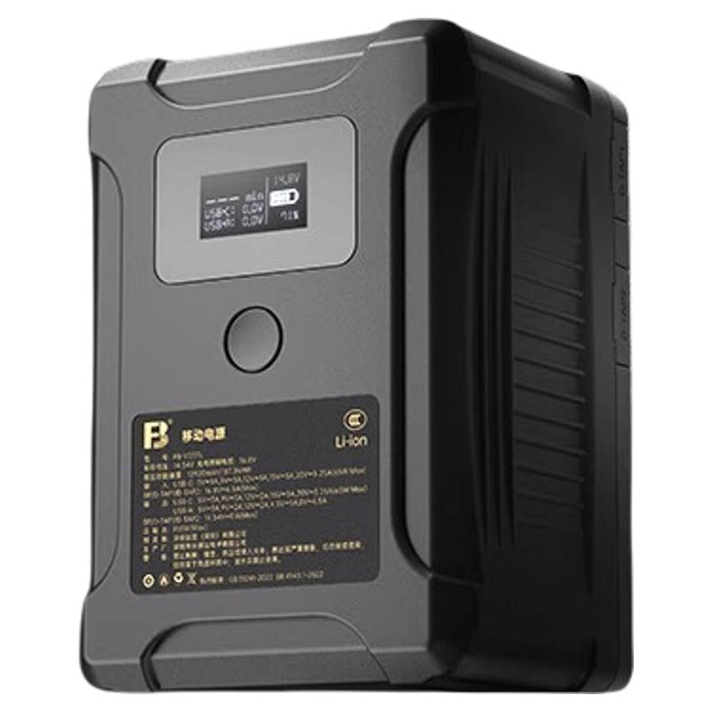 沣标BP-155W适用X200/X200RGB 电池摄像大监视器外接供电系统相机移动电源LED补光灯笔记本外接供电