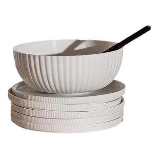 Georg Jensen乔治杰生BERNADOTTE陶瓷餐具北欧风餐碗餐盘碟三件套