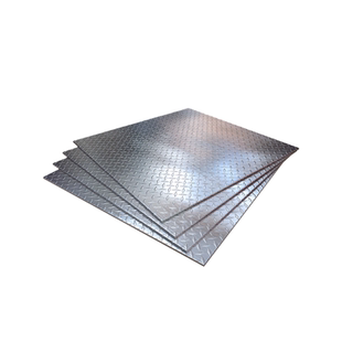 热镀锌花纹铁板钢盖钢板镀锌防滑板楼梯踏步切割扁豆压花加工定制