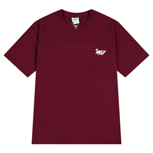 NELY小尼力oversize潮牌新款纯棉字母印花短袖体恤男女夏情侣t恤