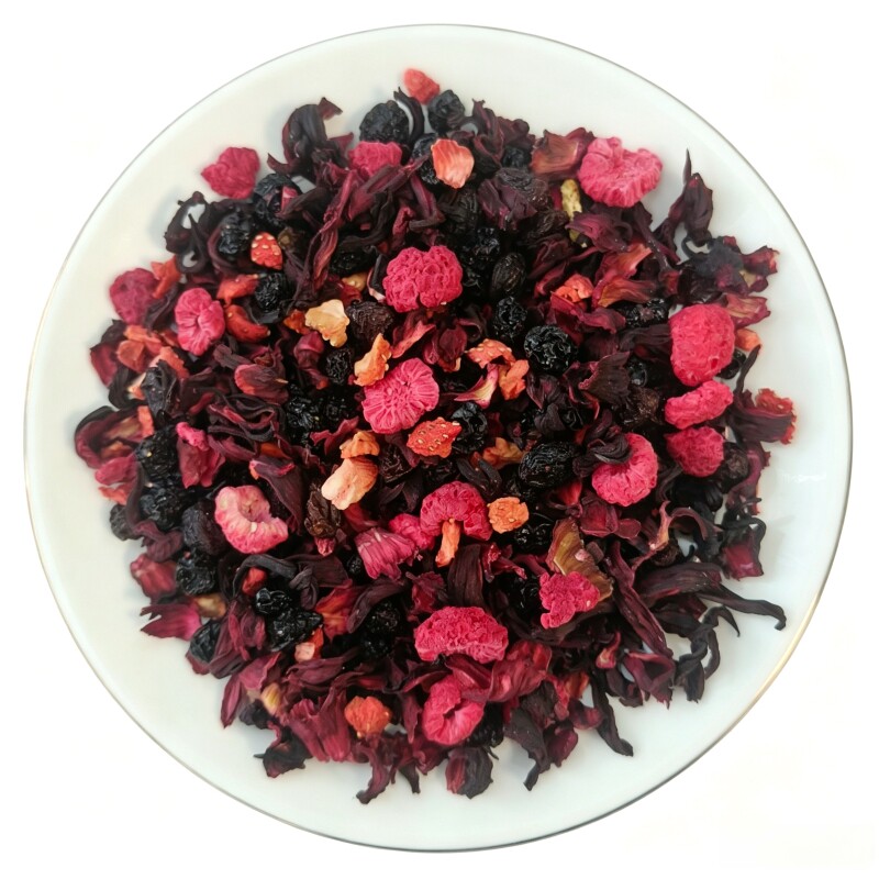 景区同款花果茶朗姆覆盆子樱桃玫再加工茶/配方茶/调