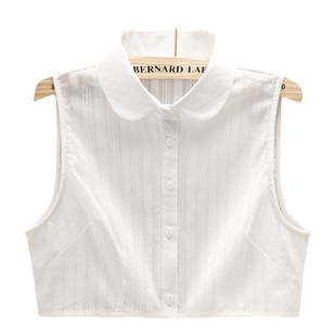 LRXN韩版假领子女百搭假领假领薄衬衫立领白色假衣领荷叶领秋冬季