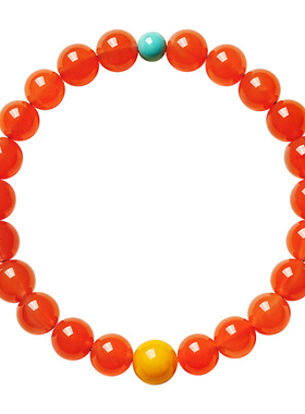 宫里上新樱红蜜福南红玛瑙手链