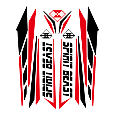 摩托车改装通用型贴花反光防水