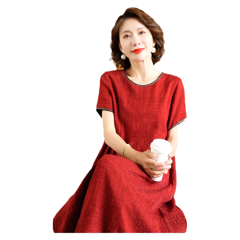 迪芬·璐嘉气质复古真丝香云纱