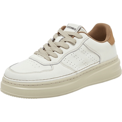 天美意鞋子男鞋商场同款复古潮流百搭时尚男休闲板鞋3RC01BM4