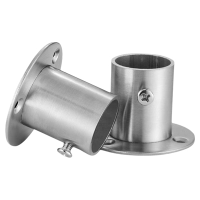 衣柜挂衣杆法兰圆管固定底座配件