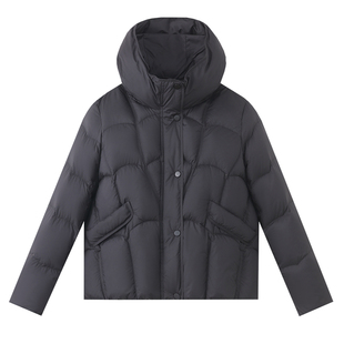 中年妈妈轻薄款羽绒服冬装上衣2025新款洋气保暖白鸭绒女士短外套