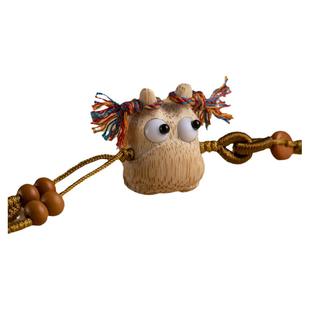 「呱呱来财」竹雕三足金蟾手机链零钱包u盘挂件创意包挂饰小吊坠