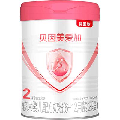 78试吃】贝因美爱加2段奶粉婴幼儿配方奶粉二段350g官网旗舰店