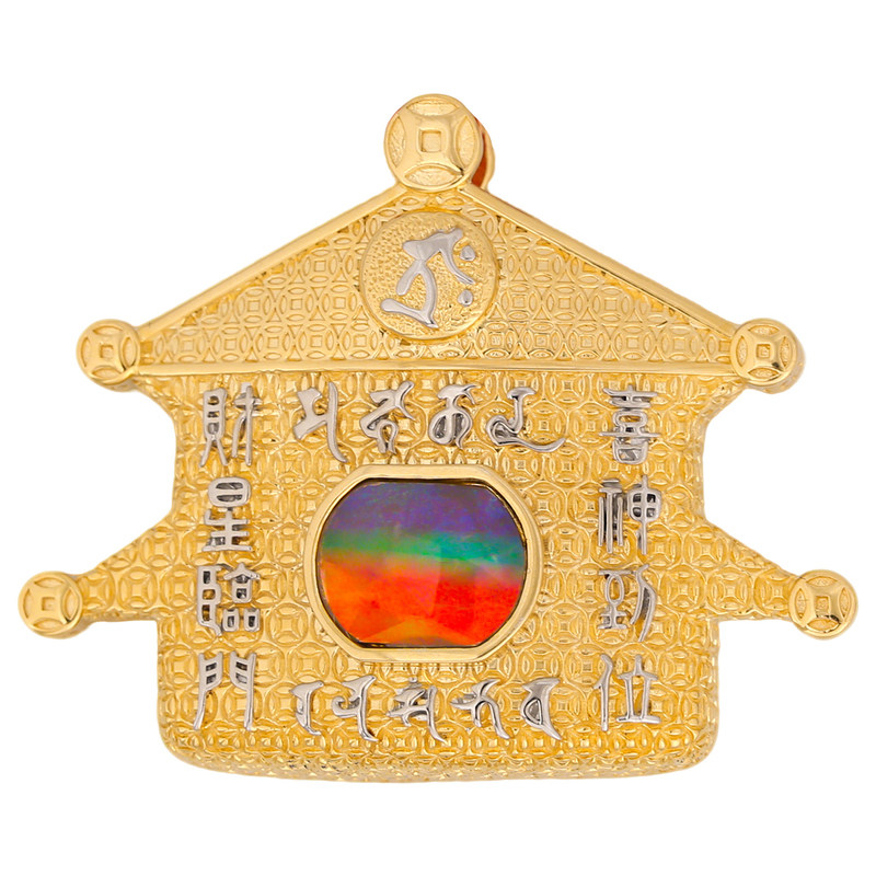 香港正品2026马年李居明斑彩吉祥物招财大富之家斑彩吊坠衣外佩戴