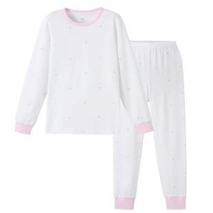 安奈童装男童女童秋衣秋裤套装秋新款弹力保暖打底内衣睡衣裤