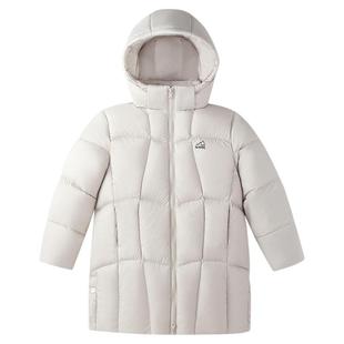 安奈儿童装男童女童长款羽绒服2025冬新款宽松户外防风保暖厚款